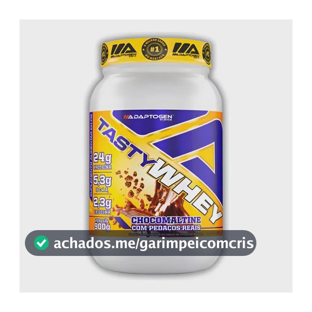 Tasty Whey 900g Chocomaltine Whey Protein 3w Adaptogen Choco Maltine