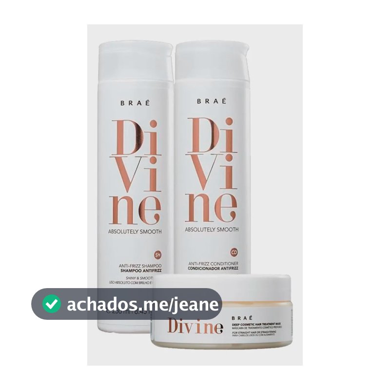 Braé Kit Divine Shampoo + Condicionador + Máscara