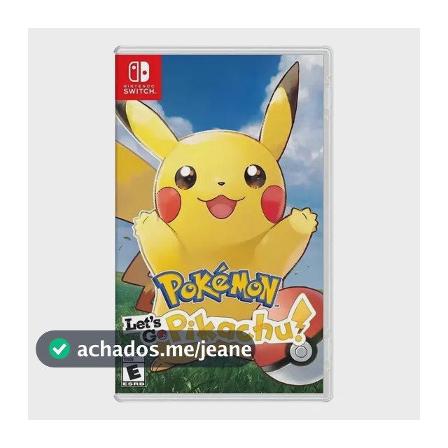 Pokemon Lets Go Pikachu Switch Midia Fisica Edição padrão (Físico)