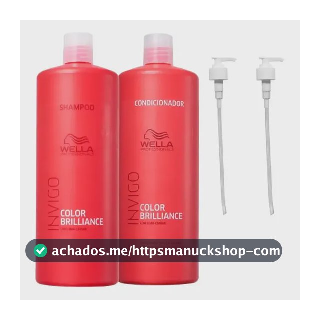 Kit Wella Invigo Color Brilliance Shampoo 1lt + Cond 1lt