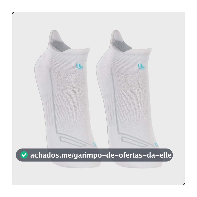 Kit 2 Pares Meia Lupo Dry Soquete Curto Anti Bolhas Corrida Branco G (41-44)