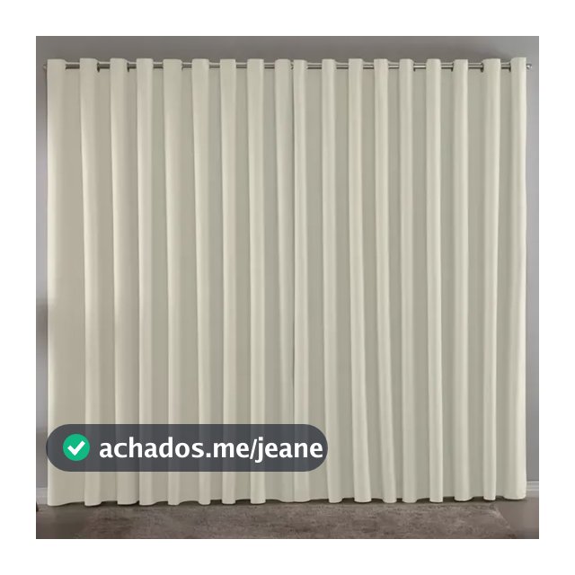 Cortina Blackout Em Tecido 3,00x2,80 Corta Luz Cor Palha