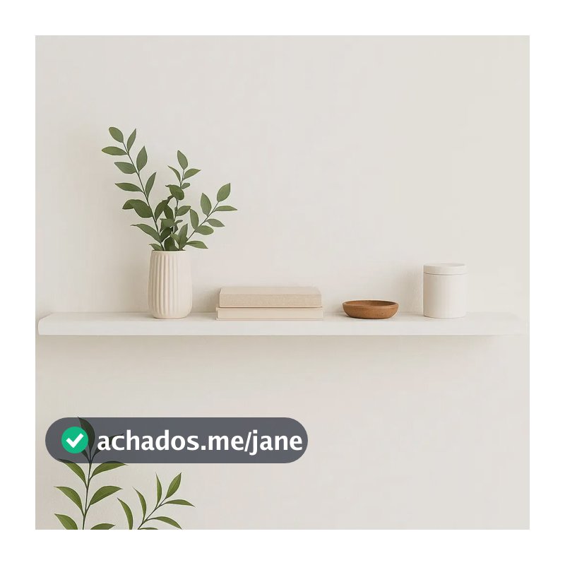 1 Prateleira 120x20 Mdf Branco Enigmalar