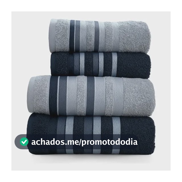 Jogo Toalhas Banho Grossas Macias Algodão 4pç Absorventes