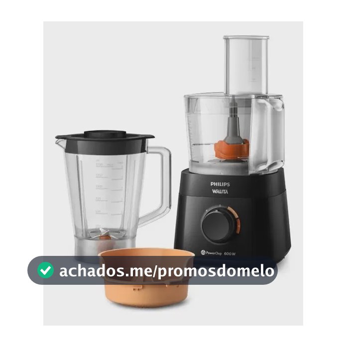Multiprocessador Powerchop Ri7300/93 Philips Walita Cor Preto