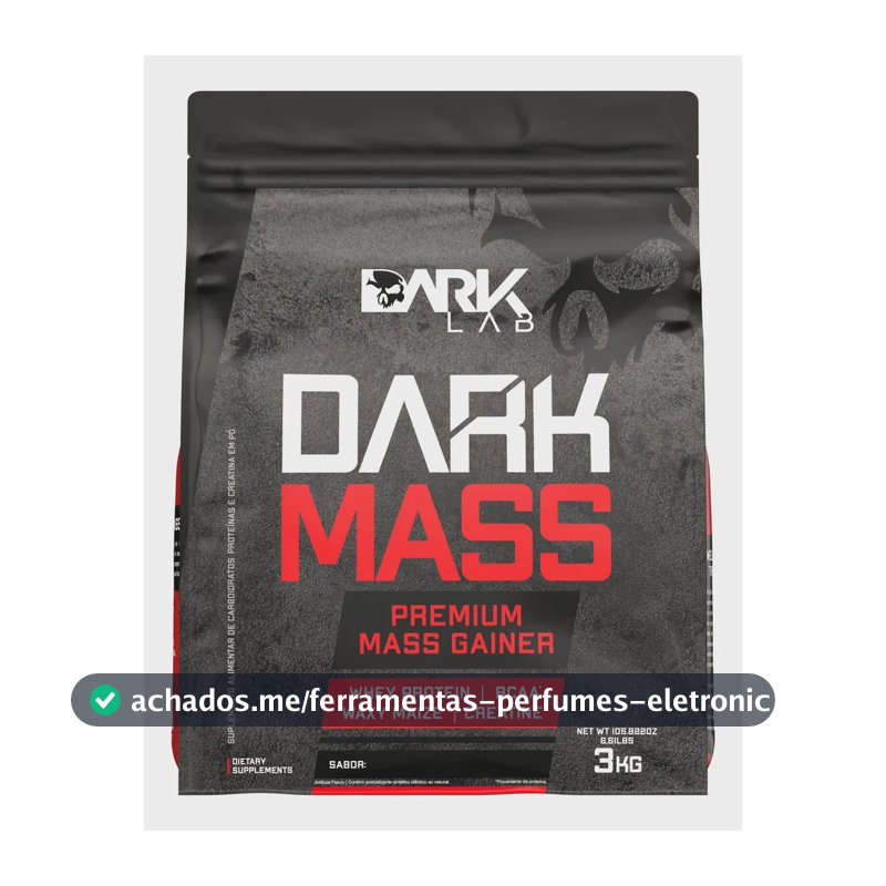 Suplemento em pó Dark Lab Carboidratos Dark Mass 3kg sabor Baunilha x 3kg