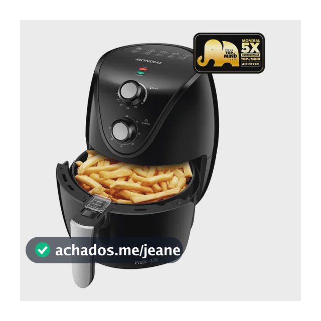 Fritadeira Sem Óleo Air Fryer 3,5L Mondial 1500W AF-31