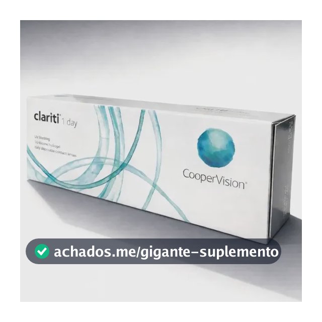 Lente De Contato Diária Clariti 1 Day Coopervision 30 Unid