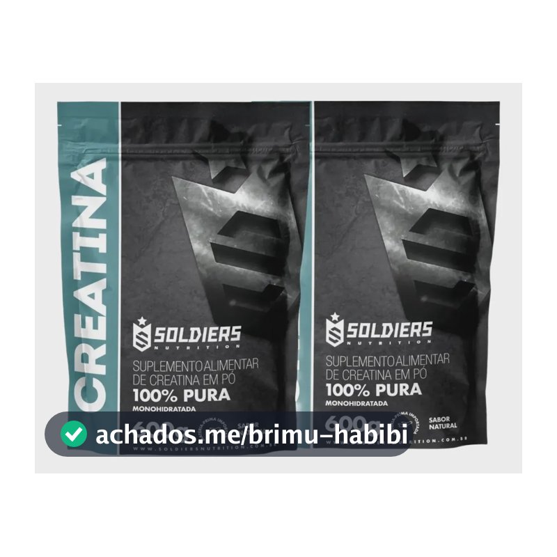 Creatina Soldiers Nutrition em pó Sem sabor x 1kg 2 un