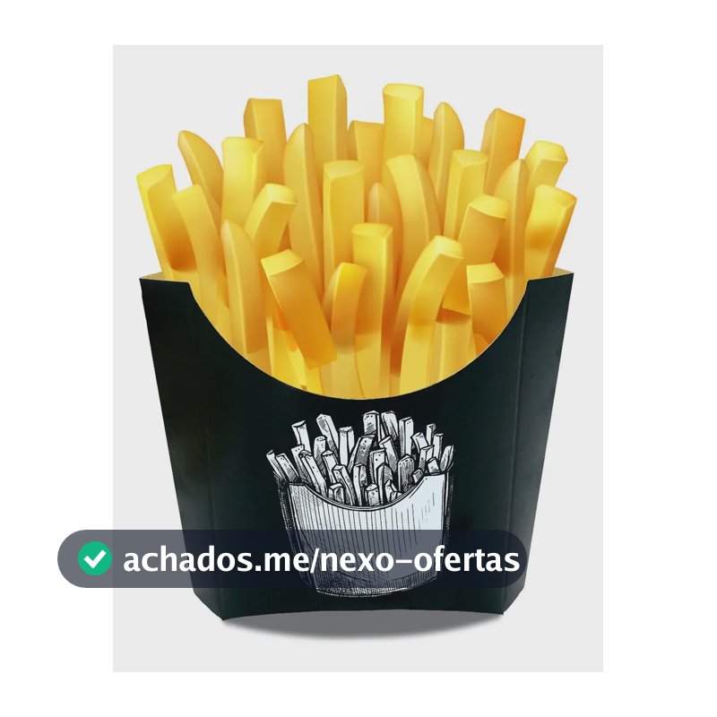 Embalagem Caixa Batata Frita Delivery - 100 Unidades