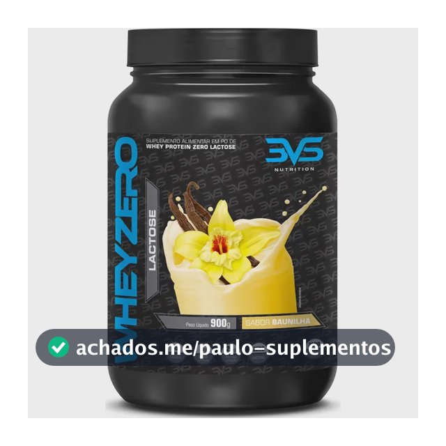 Whey Zero Lactose 900g Sabor: Baunilha - Fórmula Exclusiva com 21g De Proteína Por Dose