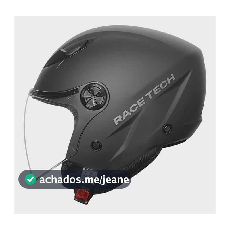 Capacete Race Tech Play Monocolor Cinza Fosco Tamanho Do Capacete 58