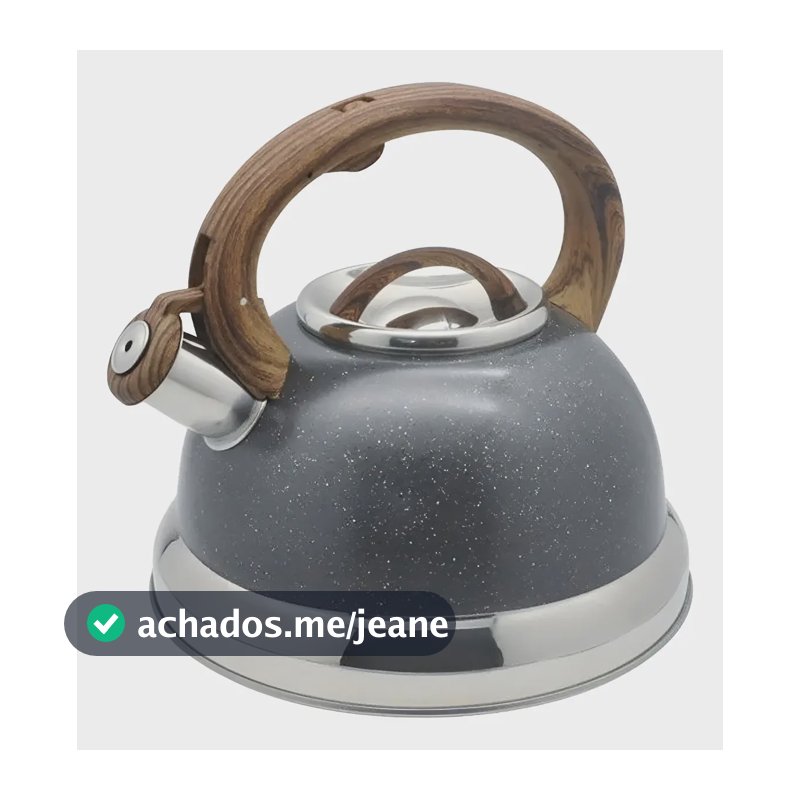 Chaleira Roma Com Apito 2,7l Indução Aço Inox Granito Brinox