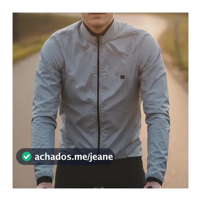 Jaqueta Corta Vento Ciclismo Masculina Márcio May Pro Cinza