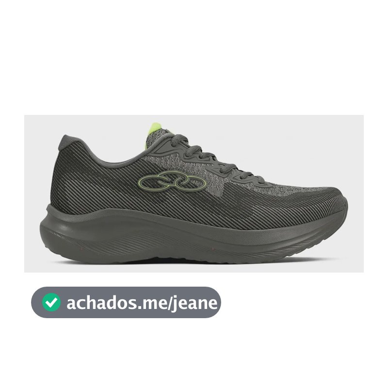 Tenis Olympikus Sagaz Masculino Original Cinza Escuro-preto 43 Br 43