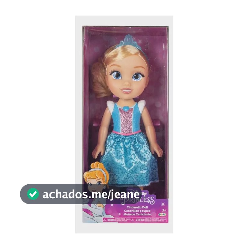 Boneca princesa disney Cinderela Multikids