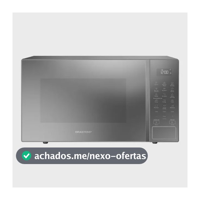 Micro-ondas Brastemp 32L Cinza com Menu Gourmet - BMS46AR