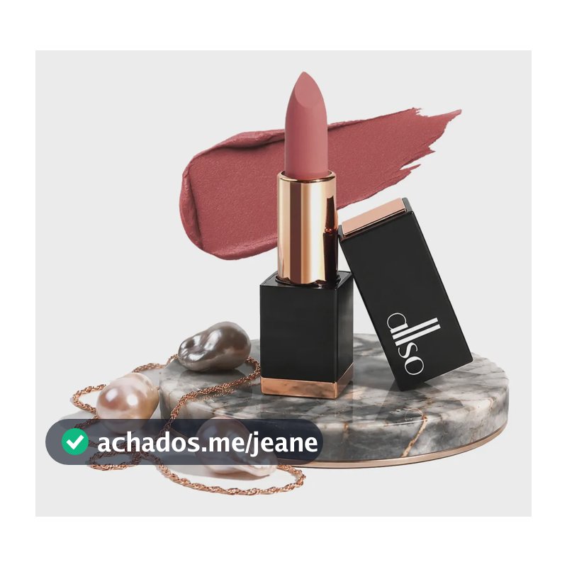 Batom Matte Allso Peach Reign Cremoso Longa Duração Resistente Alta Fixação Alta Pigmentação Não Transfere Hidrata os Lábios Fórmula Leve Dia e Noite Maquiagem Lipstick Long Lasting Transfer Proof