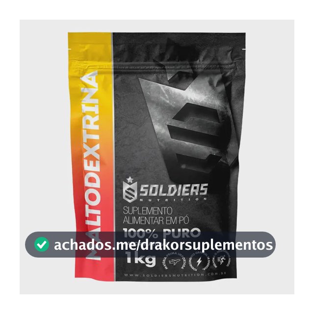 Maltodextrina 1kg 100% Pura Soldiers Nutrition Ingrediente Natural Bem-Estar