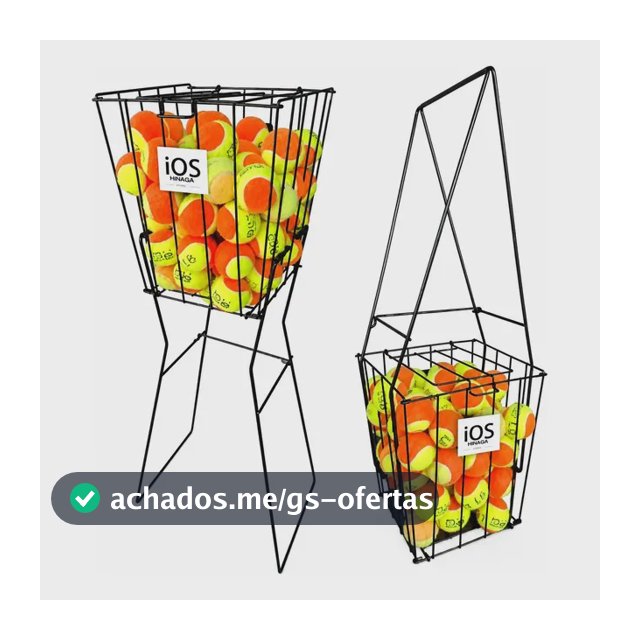Cesto Bola Tênis Beach Tennis Pegador 75 Bolas Padel Esporte