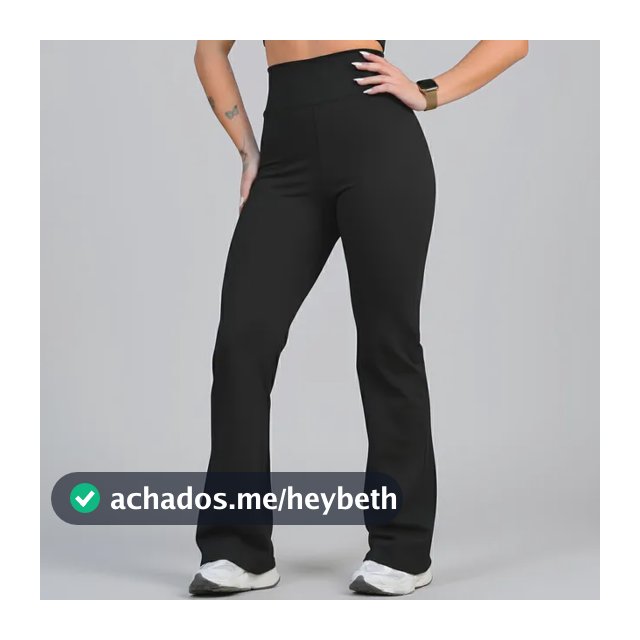 Calça Legging Leg Flare Zero Transparência Grossa Academia