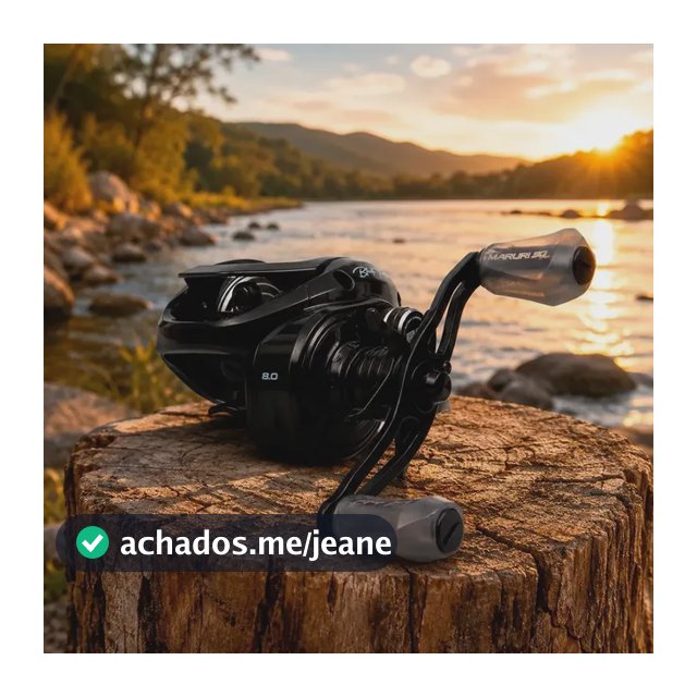 Carretilha Maruri Black Tamba Bg 30 Anos Preto Esquerdo