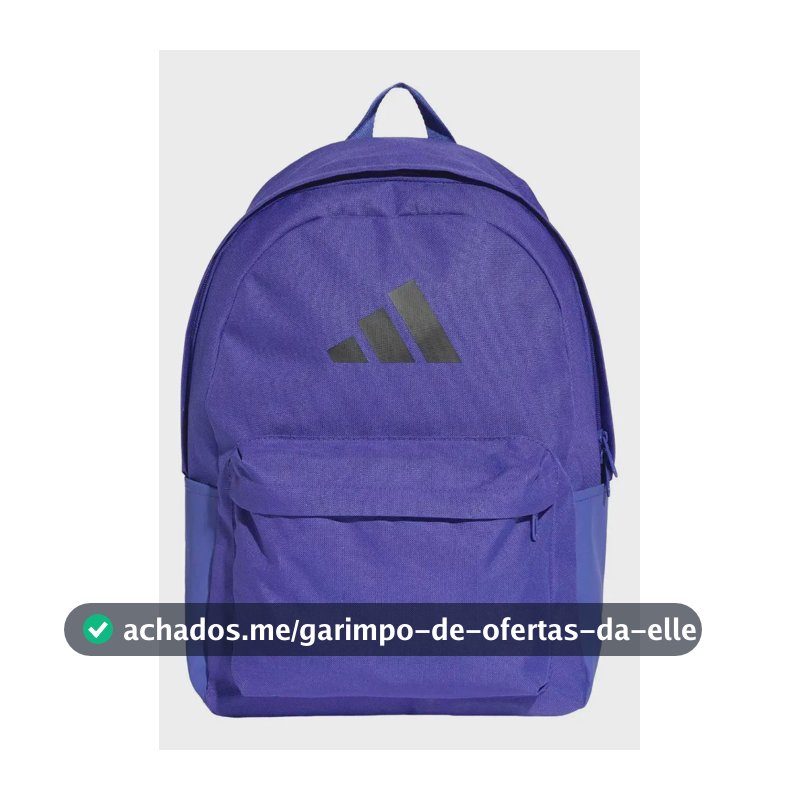 Mochila Classic 3 Bars Logo adidas Violeta-escuro Liso