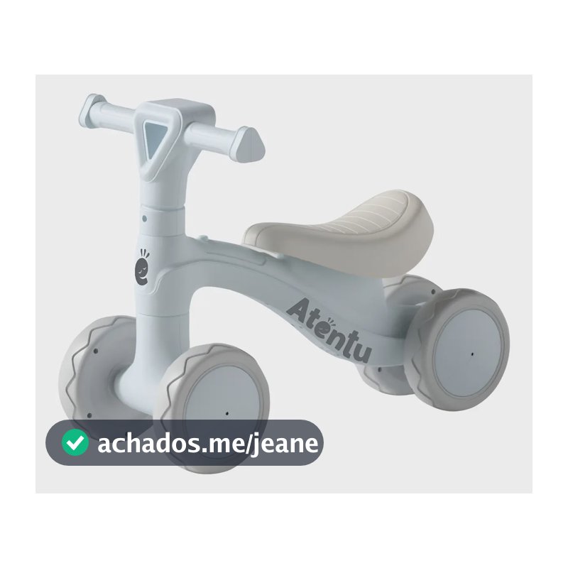 Bicicleta De Equilíbrio Infantil Andador Sem Pedal 4 Rodas Azul