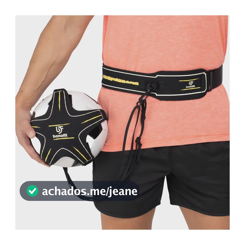 Elástico para Treinamento Futebol Preto 1.60 m Com Alças Black November