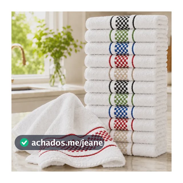 Kit 5 Panos De Prato Luxo Atoalhados Alta Absorção Premium Sortidos