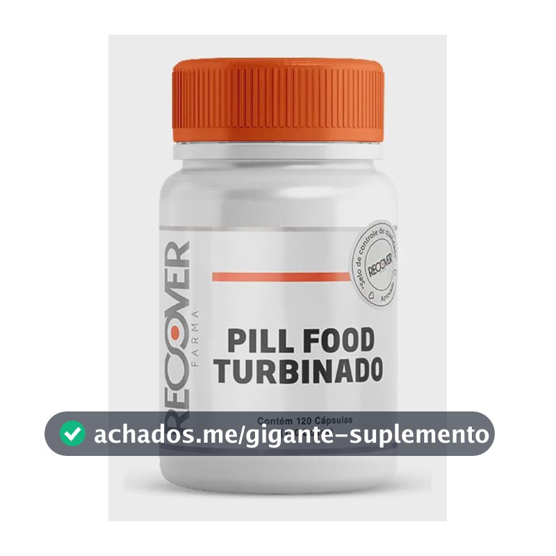 Pill Food Turbinado 120 Cápsulas - Suplemento Capilar