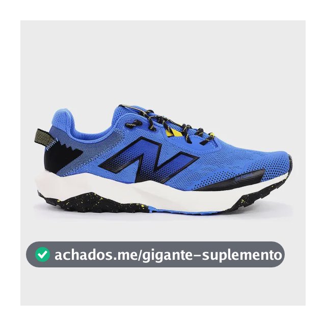 Tênis New Balance Nitrel V6 Masculino Corrida Trilha Azul 42 Br