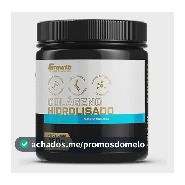 Colágeno Hidrolisado (150g) Growth Supplements Sabor Natural