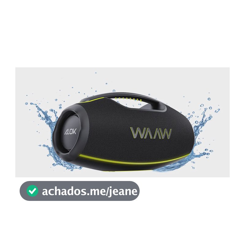 Caixa de Som Portátil Boombox Bluetooth WAAW by Alok Hyperboom 1000 A Prova D’Água 180W