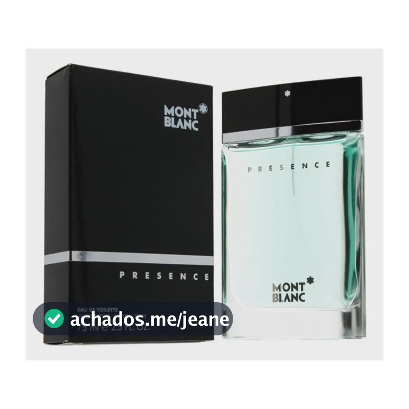 Perfume Mont Blanc Presence 75ml Eau De Toilette Masculino