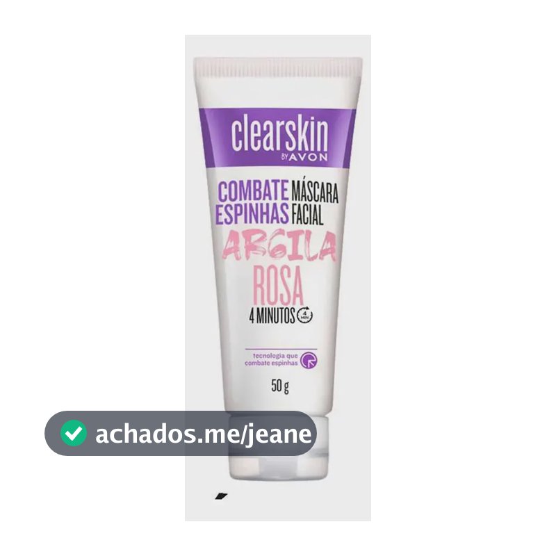 Esfoliante Facial Argila Rosa Clearskin 50g Avon