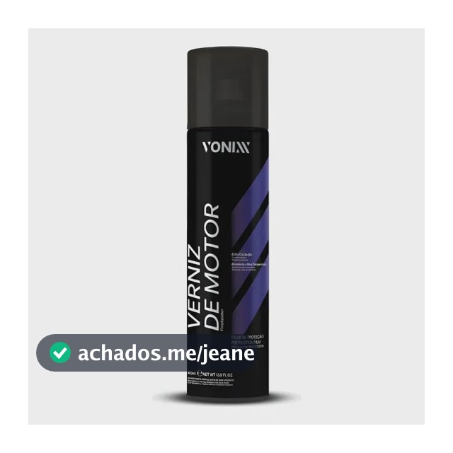 Verniz De Motor Aerosol Finalizador Vonixx 400ml Spray