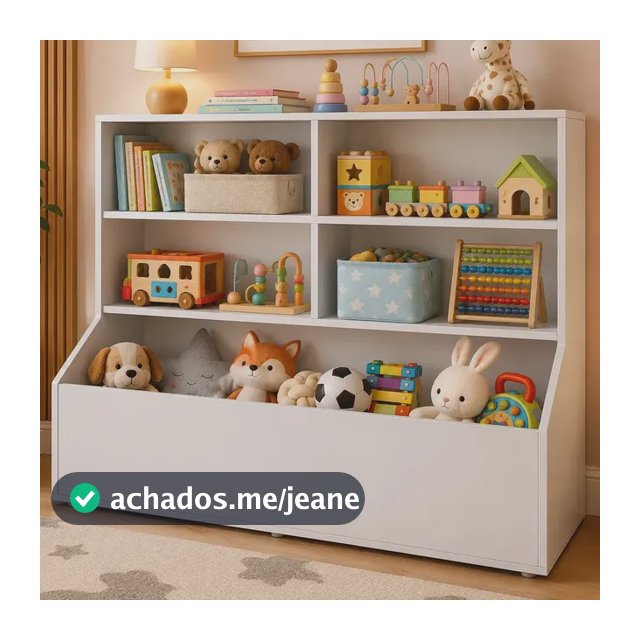 Estante Disciplinadora Infantil Porta Brinquedos E Livros Branco