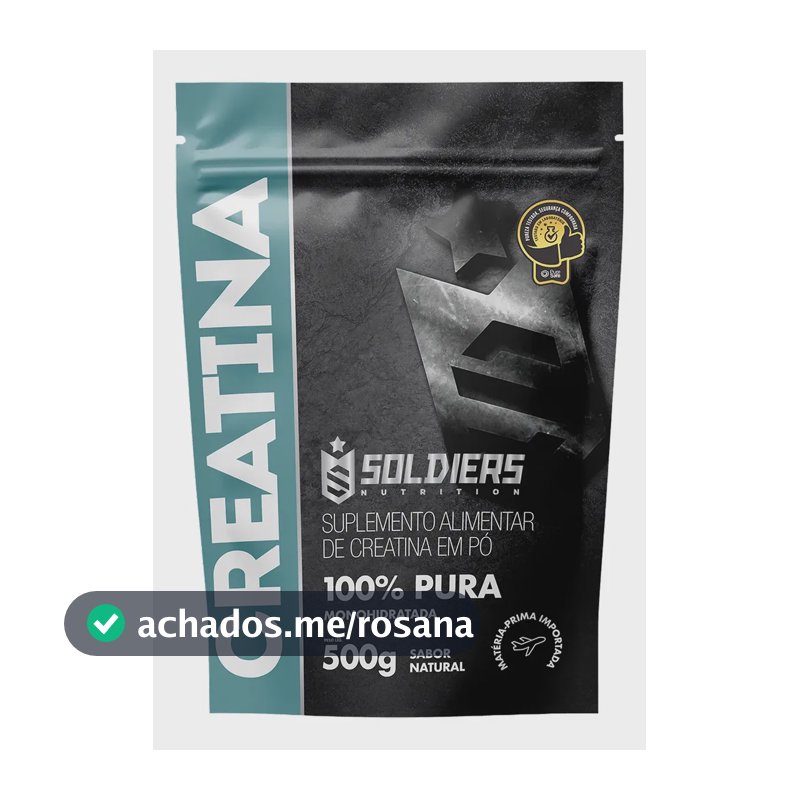 Creatina Soldiers Nutrition em pó Sem sabor x 500g