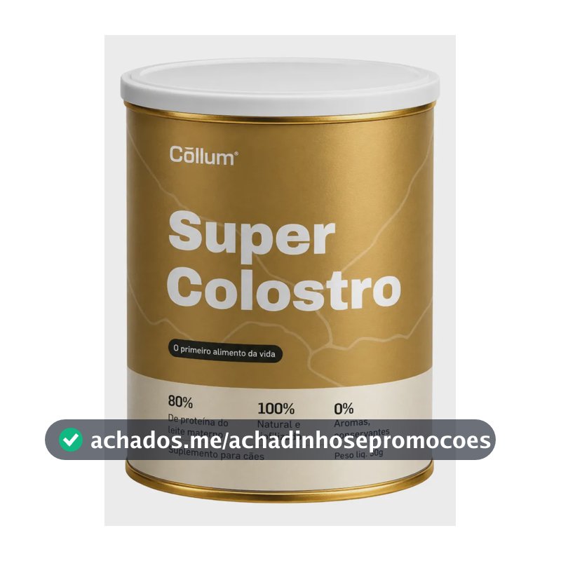 Super Colostro Collum para Cachorros 33g Proteína em Pó
