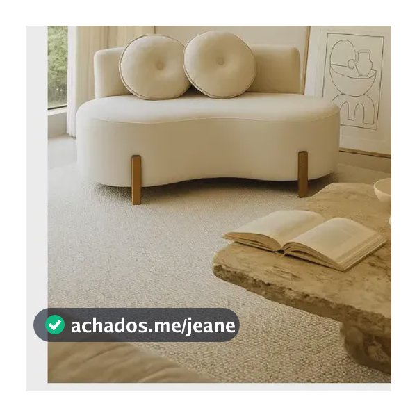 Sofá Curvo Orgânico Feijão 2 Lugares 120cm  Boucle