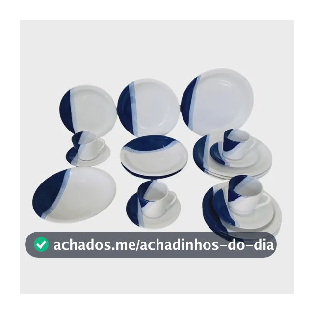 Jogo De Prato Aparelho De Jantar 20 Pç Completo Cerâmica.