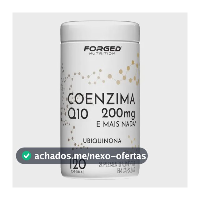 Coenzima Q10 Forged Nutrition em cápsula Sem sabor de 120 un