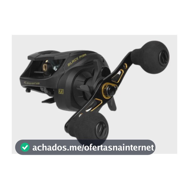 Carretilha Kawana Black Pira Direita Perfil Baixo 11 Rolamentos 18kg