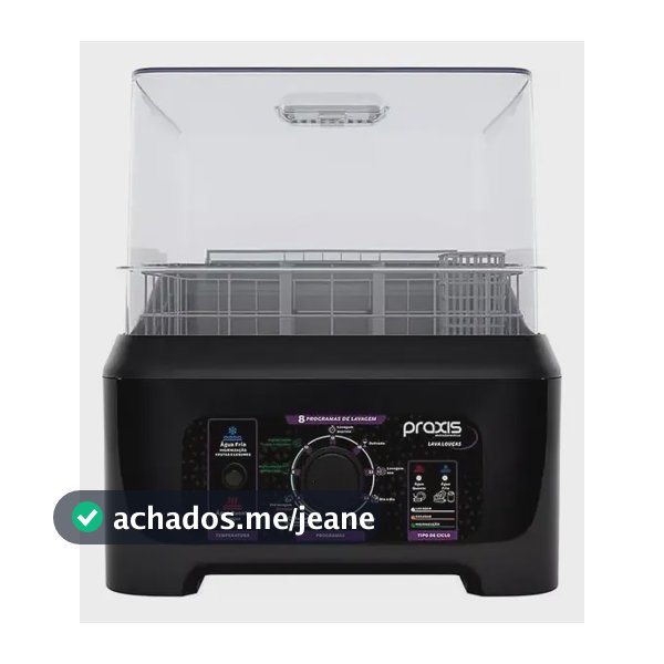 Lava Louças Praxis Portátil Llpp Semi-automática Preto