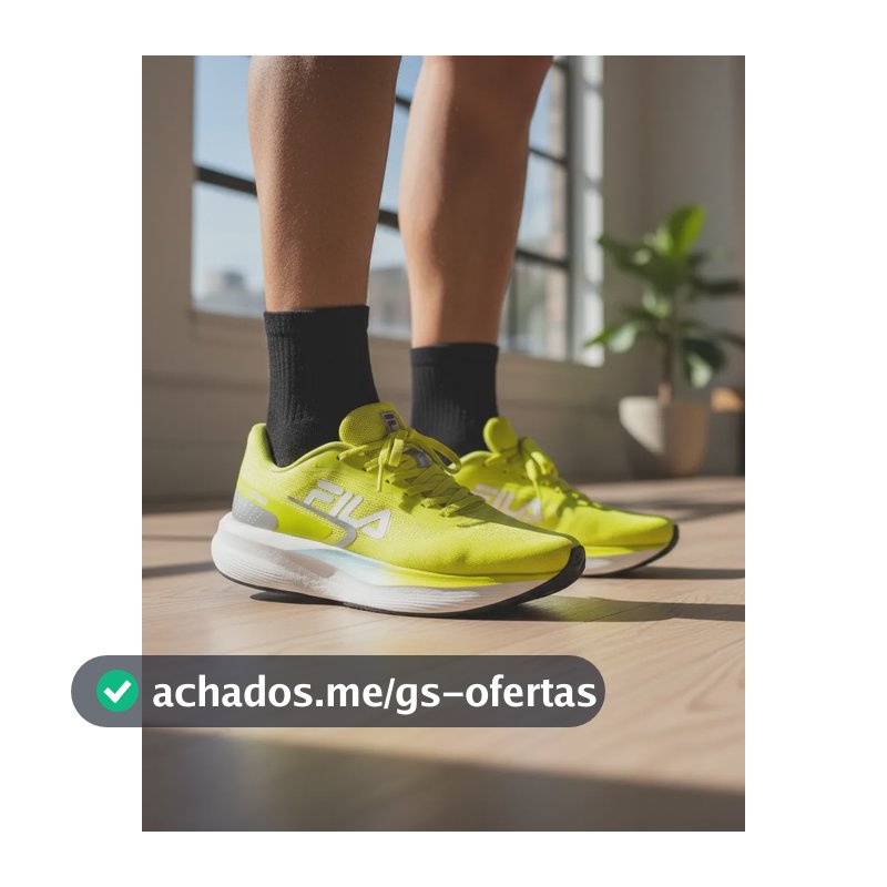 Tênis Fila Racer Fastpace Unissex Running Original Amarelo Liso 39 Br
