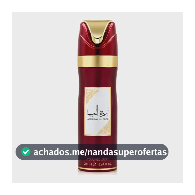 Body Spray Ameerat Al Arab 200ml Perfume Árabe Feminino