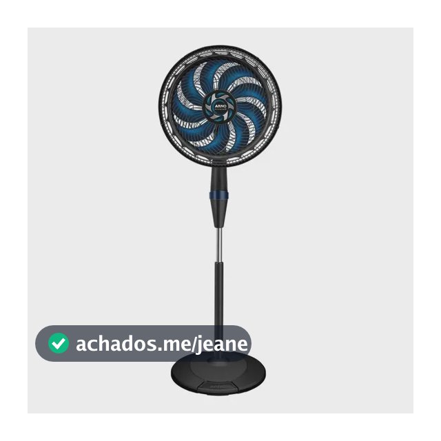 Ventilador De Coluna 40cm Arno X-treme 9, 9 Pás, 160w Ve9c Estrutura Preto e Azul escuro Diâmetro 40 cm