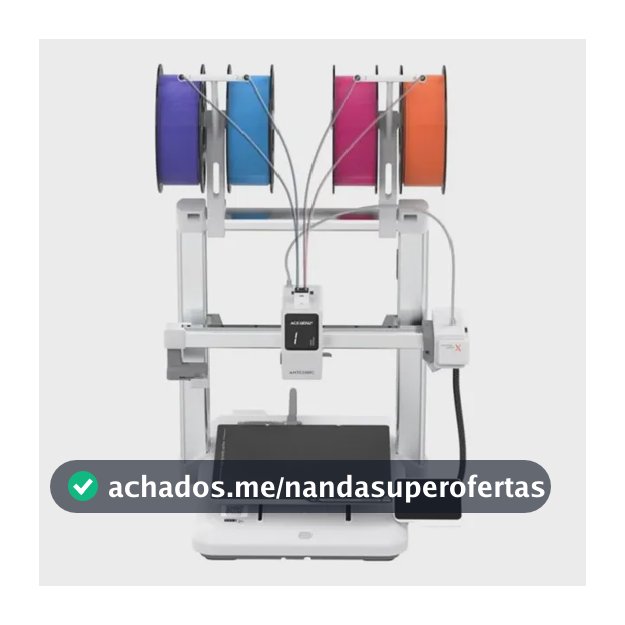 Impressora 3d Anycubic Kobra X Multicolor 4 Cores 600mm/s 127/220v Prateado