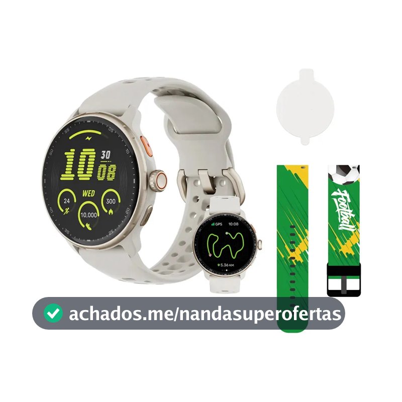 Relógio Smartwatch Bettdow Fb050 Gps Tela Amoled 1.43 Cinza